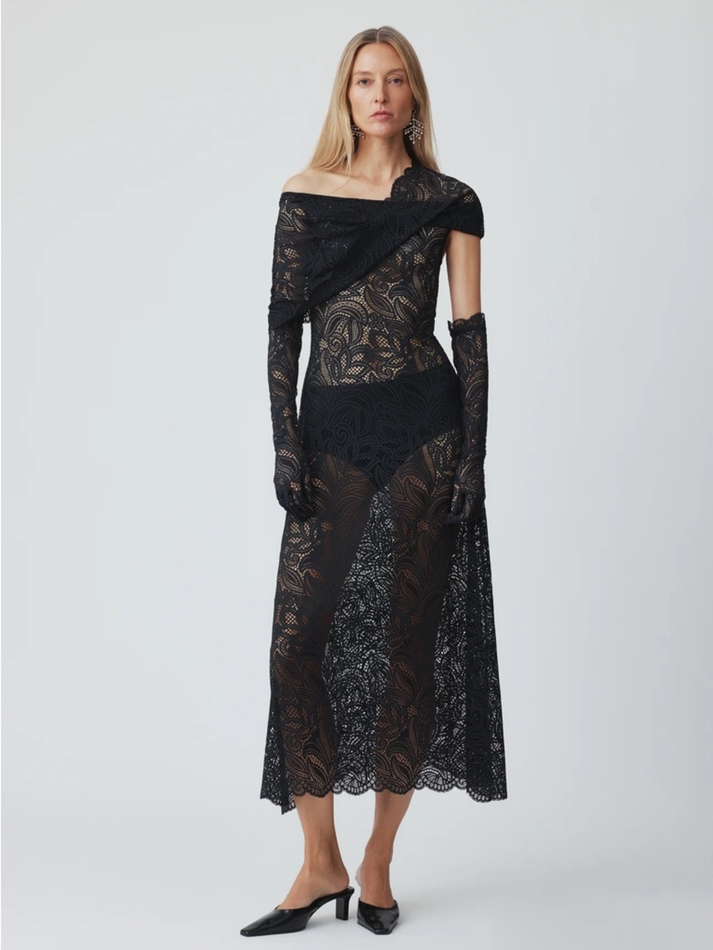 Beaufille, Lotta dress in black lace